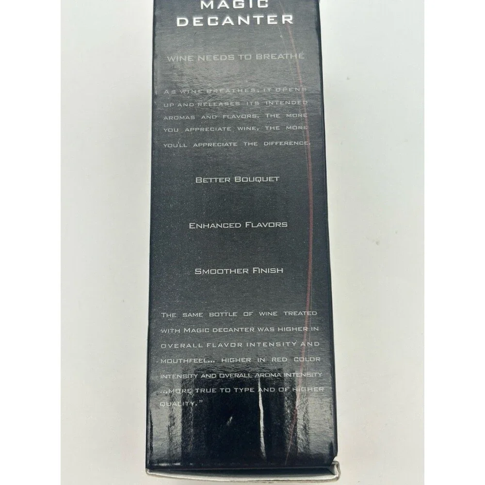 Magic Decanter Essential Wine Aerator Pourer Set New Open Box
